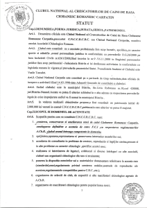 Statut -prima pagina